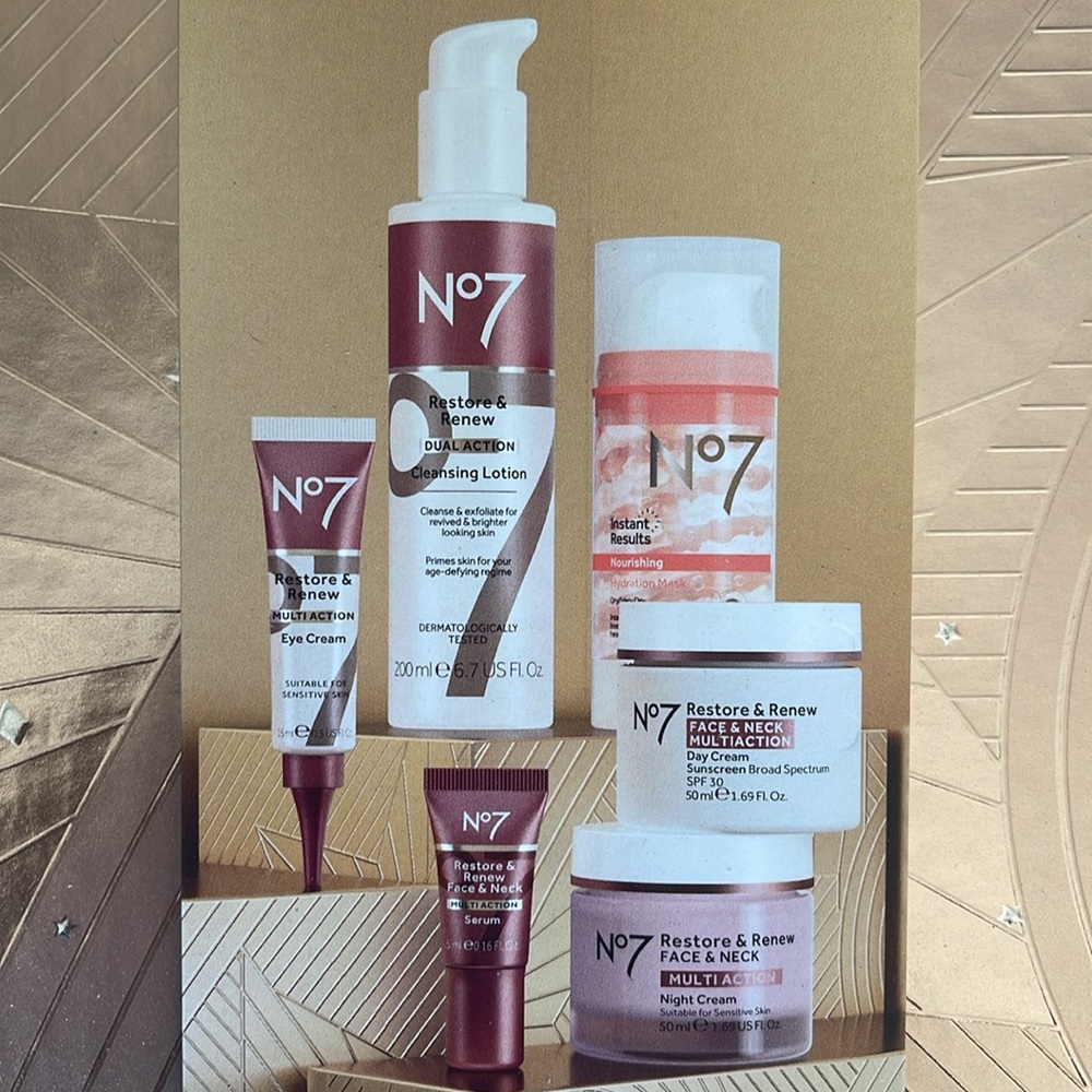 No7 beauty product Gift Set Day Night Eye Cream cleansing lotion Hydration Mask